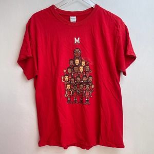 University of Maryland Terrapins Terps Turtle Basketball Team Red T-shirt Large